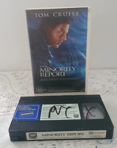 Minority Report VHS 2002 Tom Cruise Ex Rental - Picture 1 of 2