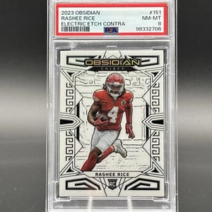 RASHEE RICE Rookie 2023 OBSIDIAN ROOKIE CONTRA White ETCH CHIEFS RC POP 1 - Bild 1 von 5