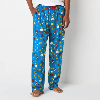 Pantalones de pijama para hombre Super Mario para dormir S M L XL 2XL algodón adulto Nintendo Luigi Foto 1 de 3