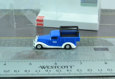 Busch 41503 Old Timer Mercedes Benz 170V Pick Up Blue HO 1:87 Scale  - Image 1 of 2