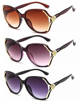 Bifocal Butterfly Large Frame Diamond UV400 Tinted Sunglasses Reading Glasses