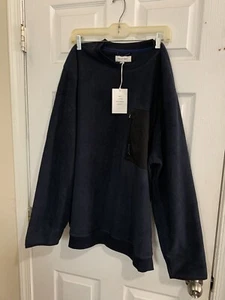 Men Free Assembly Crew Neck Sweater Sixe(XL)Color Blue - Picture 1 of 3