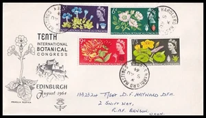 1964 GB Botanical Congress Ord FDC Harold Rd Hastings Sussex CDS - Picture 1 of 3