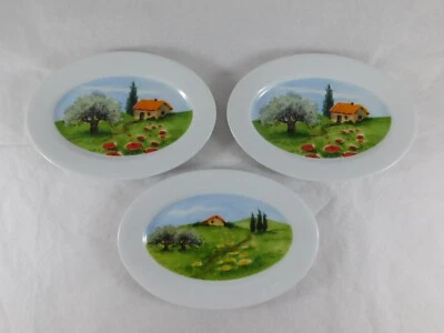 Boston Warehouse Susanne Riette Toscana Ovalado Platos de Cosito 4 x 6" Juego de 3 Foto 1 de 4