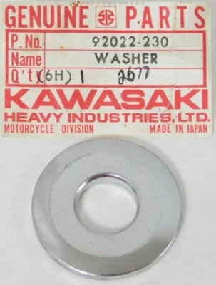 Kawasaki S1 S3 H1 H2 Z1 KZ ZN Steering Stem Head Bolt Washer 16x41x4.5 92022-230 - Image 1 of 3
