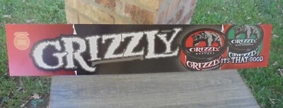 GRIZZLY "IT'S THAT GOOD" LETRERO DE ESTANTERÍA DE PLÁSTICO PESADO 34X6" Foto 1 de 3