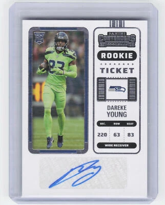 2022 Panini Contenders #255 Dareke Young Rookie Ticket Auto - Image 1 of 2