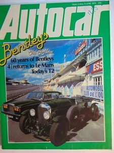 AUTOCAR MAGAZINE June 9 1979 Bentley's - Foto 1 di 1