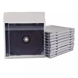 CD Sleeves (50) 1.6mil Resealable Outer Plastic - Goes Over Standard Jewel Cases - Imagen 1 de 7