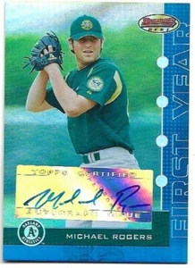 Michael Rogers 2005 Bowman's Best Blue First Year Autograph /299 - Picture 1 of 2