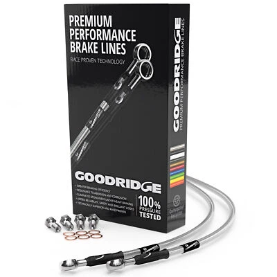 Goodridge Motorcycle 1 Rear Brake Line Kit, Clear For Kawasaki Z1000 2015-2017 - Image 1 of 4