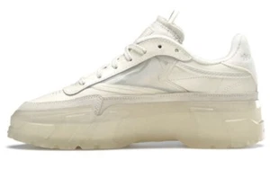 Reebok Club C Cardi B Chalk Clear Womens Size 6.5W Platform Sneakers H01012 New - Picture 1 of 6