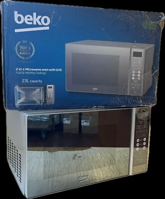 BEKO FORNO MICROONDE GRILL MGF23330S 23L DIGITALE 8 FUNZIONI SILVER 900W DANNO E - Immagine 1 di 4