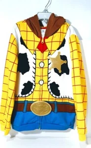 Disney Pixar Toy Story Sheriff Woody Hooded Boys Costume Jacket - Size 9/10 - Picture 1 of 8
