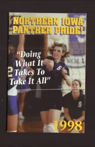 Northern Iowa Panthers--Horario de bolsillo de voleibol 1998--Norwest Bank - Imagen 1 de 2