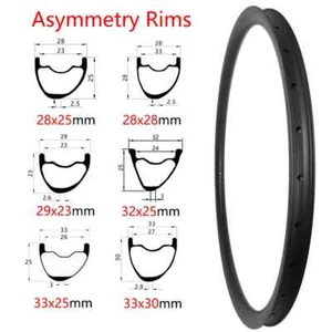 29er / 27.5er Carbon Rims 28 29 32 33mm Width 23 25 28 30mm Depth Matte Glossy - Picture 1 of 9