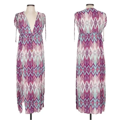 Maxi vestido para mujer VIX - MAR borla púrpura azul talla pequeña Foto 1 de 4