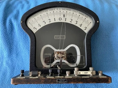 D. C. GALVANO VOLT AMMETER Antique Cenco Lecture Table Scientific Lab Equipment - Image 1 of 4