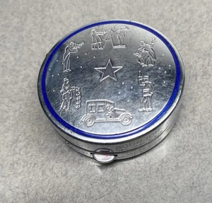 Vintage Evening In Paris Bourjois Powder Makeup  Compact Metal - Picture 1 of 9