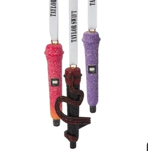 🎄TAYLOR SWIFT The Eras Tour Micrófono Adorno Set AGOTADO Navidad Navidad - Imagen 1 de 4