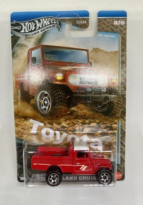 2025 HOT WHEELS Themed - Toyota Land Cruiser  Pickup (Red #3 Silver Series) C85 - Image 1 of 4