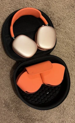 Apple AirPods Max (2020) With Black Carry On Case -orange - Image 1 of 4