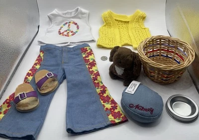 LOTE Muñeca American Girl Colección Julie Meet Outfit, Conejito Nuez moscada, Cuarto + Foto 1 de 4