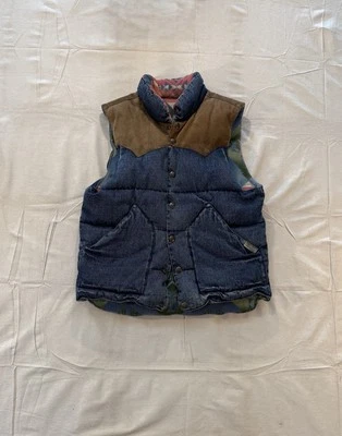 Chaleco de plumón vaquero vintage Ralph Lauren Western Foto 1 de 4
