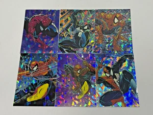 1992 Comic Images- Spider-Man McFarlane Era Complete Prism Chase Cards Set P1-P6 - Picture 1 of 12