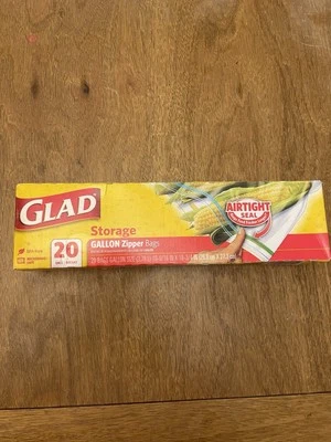 Bolsas congelador de almacenamiento de alimentos Glad Zipper - galón - 20 unidades Foto 1 de 2