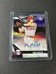 2021 Bowman Platinum Auto Nick Maton Phillies E2 - Bild 1 von 2