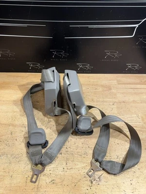 88-98 CHEVY SILVERADO GMC OBS EXTENDED CAB SEAT BELTS GRAY RETRACTORS BENDIX - Image 1 of 4