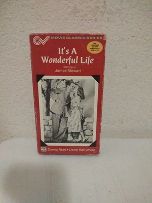 It’s A Wonderful Life VHS Movie Video "1986" James Stewart Donna Reed. - Image 1 of 4