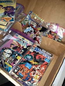 Big Box Of Old Comic Books/ Comics Collection Lot Out Of Print OOP Mostly 1980’s - Picture 1 of 6