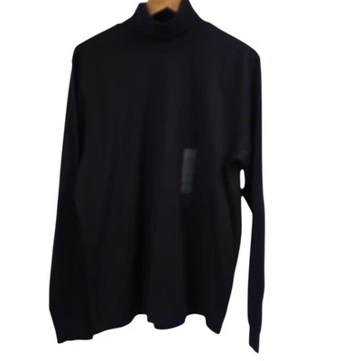 Eddie Bauer Manga Larga Cuello Alto Talla L Azul Marino Clásico Algodón Para Hombres Nuevo Con Etiquetas Foto 1 de 4