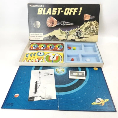 Blast Off Board Game 1969 Waddingtons Excellent Condition 100% Complete - Image 1 of 4