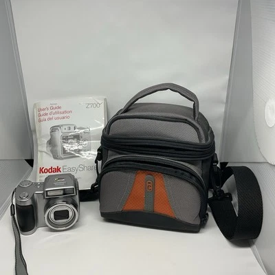 Câmera Digital Kodak EasyShare Z700 Prata 4.0MP Com Estojo - Não Testada  - Imagem 1 de 4