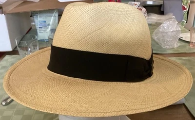 ¡NUEVO CON ETIQUETAS/CAJA! Sombrero para hombre BORSALINO Alexander Montecristi Panamá extrafino EE. UU. 7 7/8 Foto 1 de 4