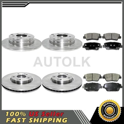 DuraGo 刹车片套装适用于 2011 2012 2013 2014 年 2015 现代索纳塔 — 第 1/4 张图片