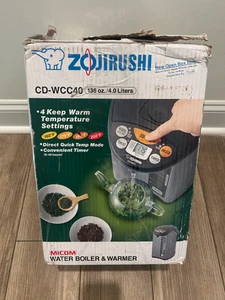 Zojirushi Micom CD-WCC40 Water Boiler & Warmer 135 oz. / 4L Silver - Damaged Box - Picture 1 of 13