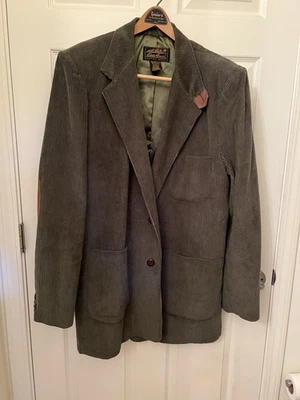 Blazer de pana verde Eddie Bauer para hombre parches en el codo de gamuza talla 44 alto usado en excelente estado Foto 1 de 4