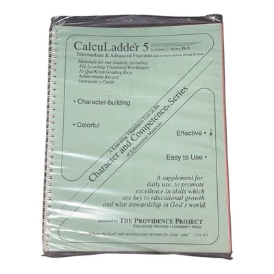 CalcuLadder 5 Intermediate & Advanced Fractions Homeschool Supplement 1989 - Image 1 of 4