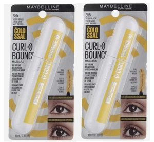 2 - Maybelline The Colossal # 355 Curl Bounce Mascara Big Volume Very Black New - Picture 1 of 1