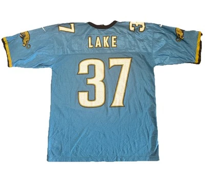 Jacksonville Jaguars Jersey XL Carnell Lake Mens Nike Teal Vintage  - Image 1 of 4