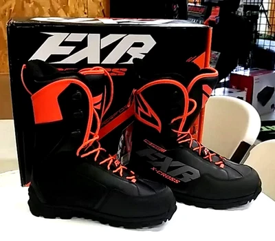 NUEVAS BOTAS DE MOTO DE NIEVE FXR X-Cross Pro Speed negras/naranja para hombre 13 Foto 1 de 3