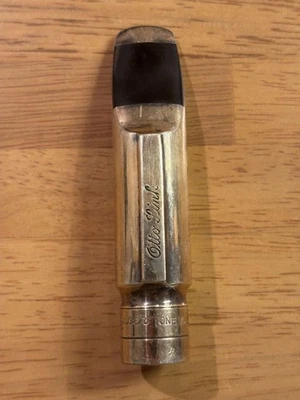 Bocal de metal tenor Otto Link nº 7 vintage anos 80 citações duplas - Imagem 1 de 4