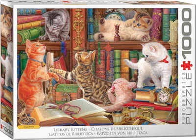 Eurographics Library Kittens 1000pc Jigsaw Puzzle - image 1 of 2