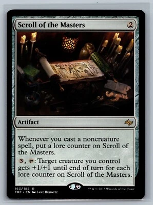 Magic The Gathering Fate Reforged Scroll of the Masters #163/185 MTG TCG CCG - Image 1 of 2