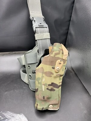 Safariland 6005rds Glock 19 23 45 ALS  Drop Leg Multicam 🔴 Red Dot & Light - Image 1 of 4