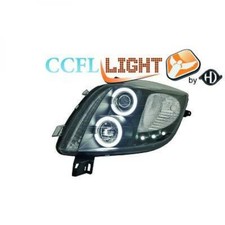 Scheinwerfer Set für Toyota Yaris 06-09 Klarglas/Schwarz CCFL H1+H1